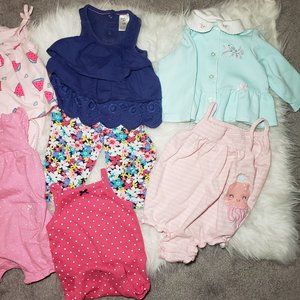 Baby Girl Bundle outfits of 17  3-6m